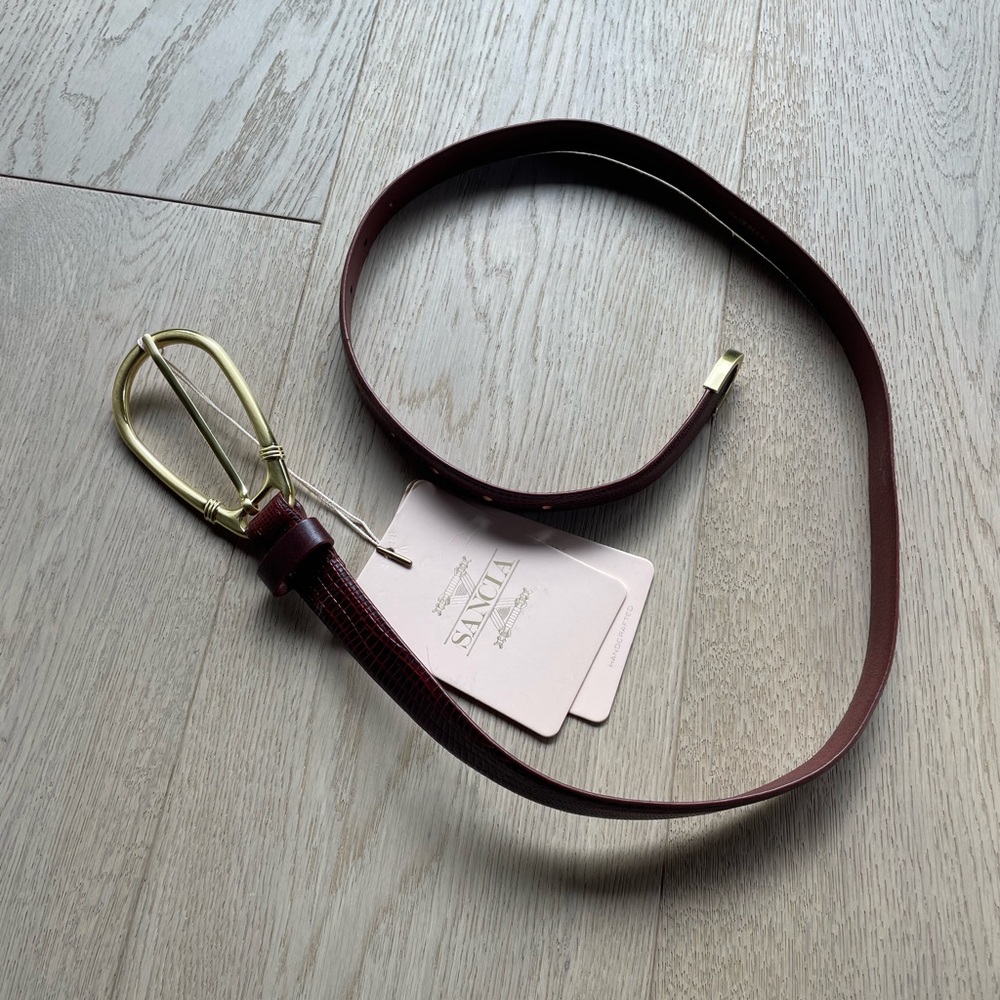 Sancia Élysées Belt in vintage tan size 20mm. Never worn.
